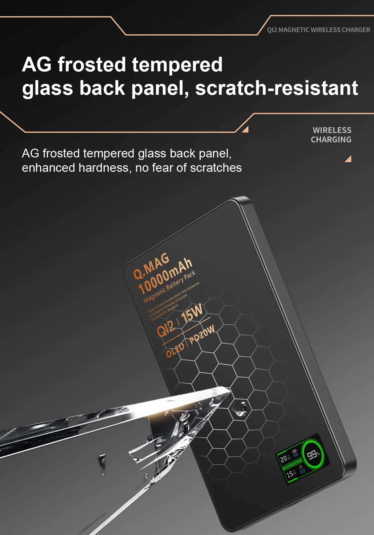 QI Magnetic Powerbank Wireless Fast Charing - Portable 5000/10000mAh Battery Pack for iPhone, Watch & AirPods