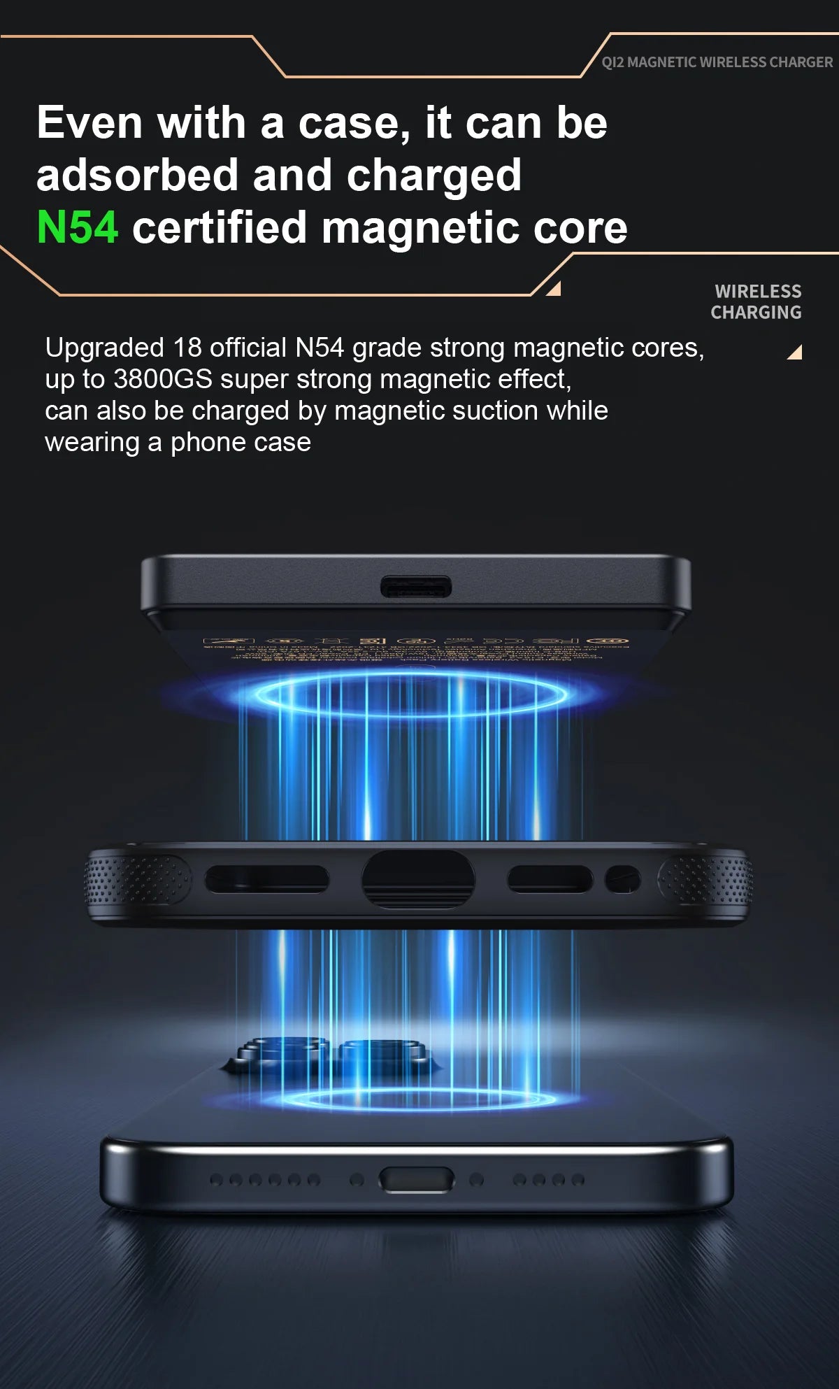 QI Magnetic Powerbank Wireless Fast Charing - Portable 5000/10000mAh Battery Pack for iPhone, Watch & AirPods